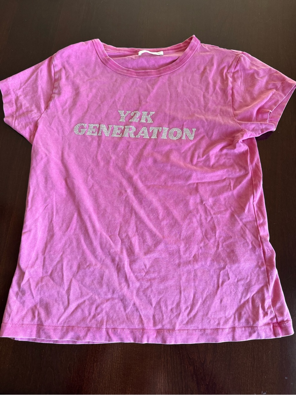 ZARA Y2K Generation Pink Short Sleeve Tee